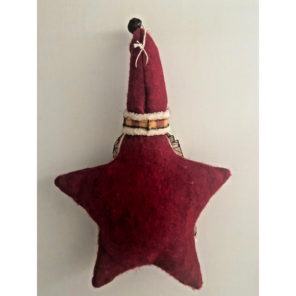 Rustic Plush Santa Christmas Collectible Ornaments, Set of 2, 10.5" to 14"H - Picture 4 of 13
